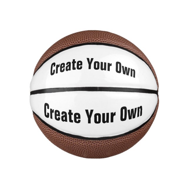 Entwerfen Sie Ihre eigene :-) - Custom Mini Basket Basketball (Vorderseite)