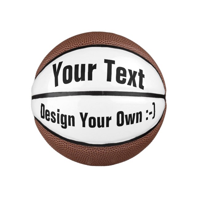 Entwerfen Sie Ihre eigene :-) - Custom Mini Basket Basketball (Vorderseite)