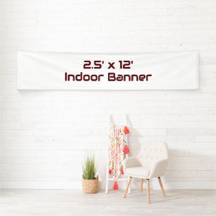 Entwerfen Sie Ihre eigene einfache 76 cm x 366 cm Banner