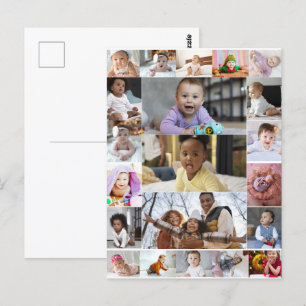 Entwerfen Sie Ihre eigene Foto-Collage mit 21 Foto Postkarte
