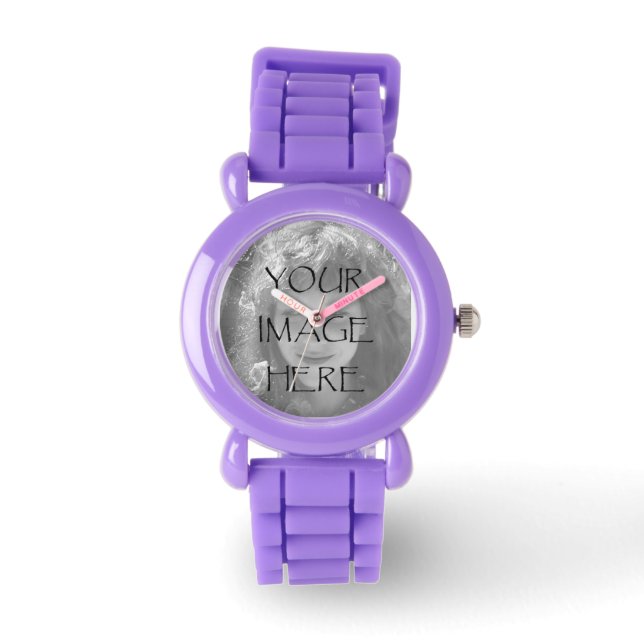 Entwerfen Sie Ihre eigene Foto-Uhr Armbanduhr (Vorderseite)
