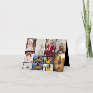 Entwerfen Sie Ihre eigene Fotocollage mit 11 Fotos Feiertagskarte