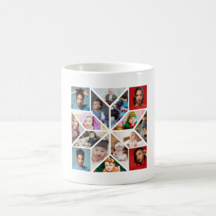 Entwerfen Sie Ihre eigene Fotocollage mit 16 Fotos Kaffeetasse