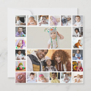Entwerfen Sie Ihre eigene Fotocollage mit 22 Fotos Karte