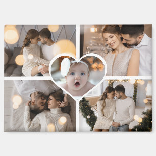 Entwerfen Sie Ihre eigene Fotocollage mit 5 Fotos Magnet