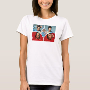 Entwerfen Sie Ihre eigene Fotocollage mit 5 Fotos T-Shirt