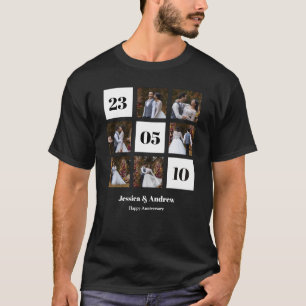 Entwerfen Sie Ihre eigene Fotocollage mit 6 Fotos T-Shirt