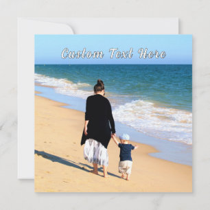 Entwerfen Sie Ihre eigene Fotokarte mit benutzerde Mitteilungskarte