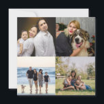 Entwerfen Sie Ihre eigene Fotokollektion mit 4 Fam Feiertagskarte<br><div class="desc">Entwerfen Sie Ihre eigene 4-Familien Foto Collage Urlaubskarte</div>