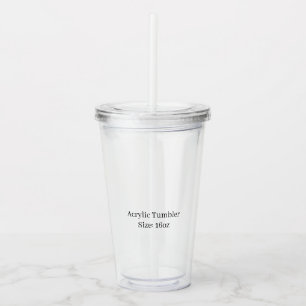 Entwerfen Sie Ihre eigene Größe: 16oz Acryltrinkbecher