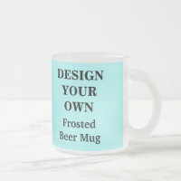 Entwerfen Sie Ihre eigene hellblaue Bier-Tasse -