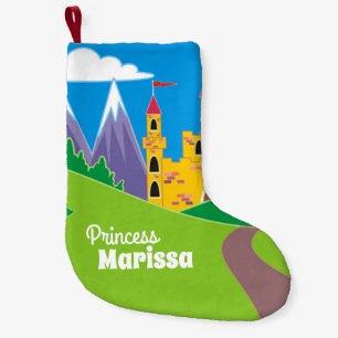 Entwerfen Sie Ihre eigene Hübsche Burg der Fairy P Kleiner Weihnachtsstrumpf