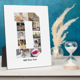 Entwerfen Sie Ihre eigene Letter-D-FotoCollage Fotoplatte