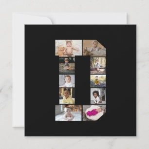 Entwerfen Sie Ihre eigene Letter-D-FotoCollage Karte