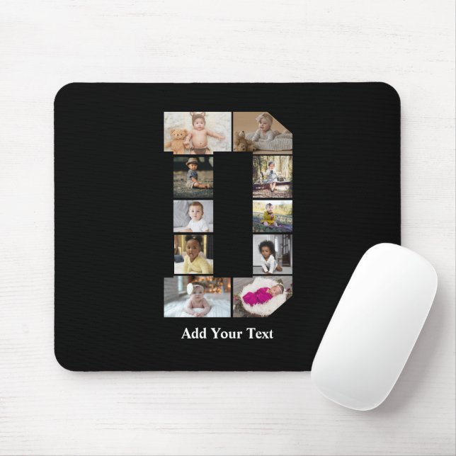 Entwerfen Sie Ihre eigene Letter-D-FotoCollage Mousepad (Mit Mouse)