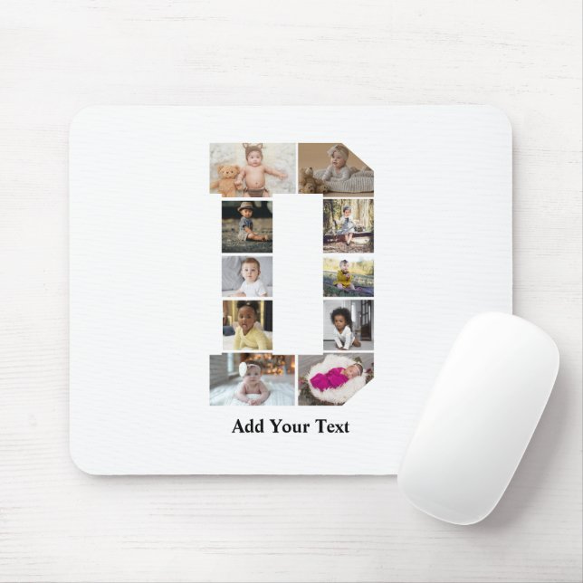 Entwerfen Sie Ihre eigene Letter-D-FotoCollage Mousepad (Mit Mouse)