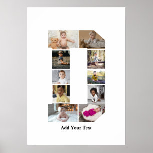 Entwerfen Sie Ihre eigene Letter-D-FotoCollage Poster