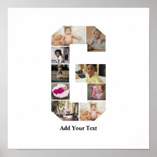 Entwerfen Sie Ihre eigene Letter-G-FotoCollage Poster