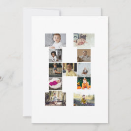 Entwerfen Sie Ihre eigene Letter-H-FotoCollage Ankündigung