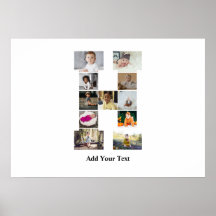 Entwerfen Sie Ihre eigene Letter-H-FotoCollage