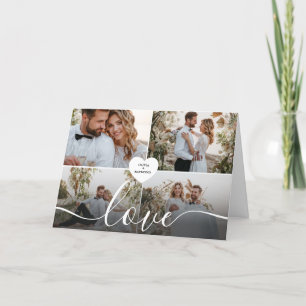 Entwerfen Sie Ihre eigene Liebe Collage Fotografy Feiertagskarte