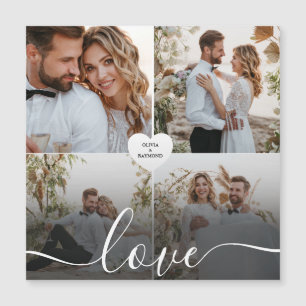 Entwerfen Sie Ihre eigene Liebe Collage Fotografy Magnetkarte
