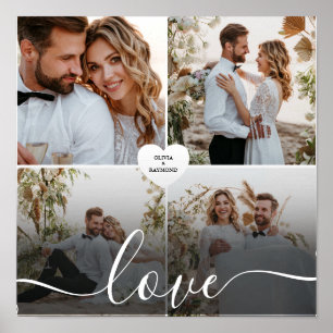Entwerfen Sie Ihre eigene Liebe Collage Fotografy Poster