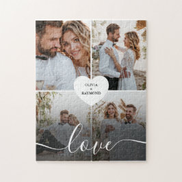 Entwerfen Sie Ihre eigene Liebe Collage Fotografy Puzzle