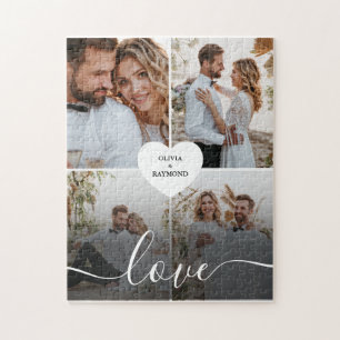 Entwerfen Sie Ihre eigene Liebe Collage Fotografy Puzzle