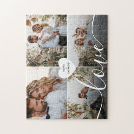 Entwerfen Sie Ihre eigene Liebe Collage Fotografy Puzzle