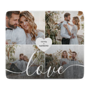 Entwerfen Sie Ihre eigene Liebe Collage Fotografy Schneidebrett