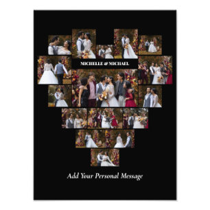 Entwerfen Sie Ihre eigene Liebe Herz geformt FotoC Fotodruck