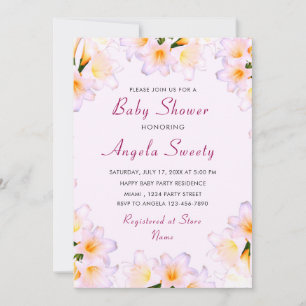Entwerfen Sie Ihre eigene Lilies Baby Dusche Einla