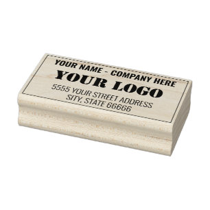 Entwerfen Sie Ihre eigene Logo-Adresse Rubber-Brie Gummistempel