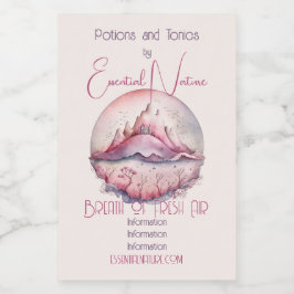 Entwerfen Sie Ihre eigene magische Burg & Gebirge Lebensmitteletikett