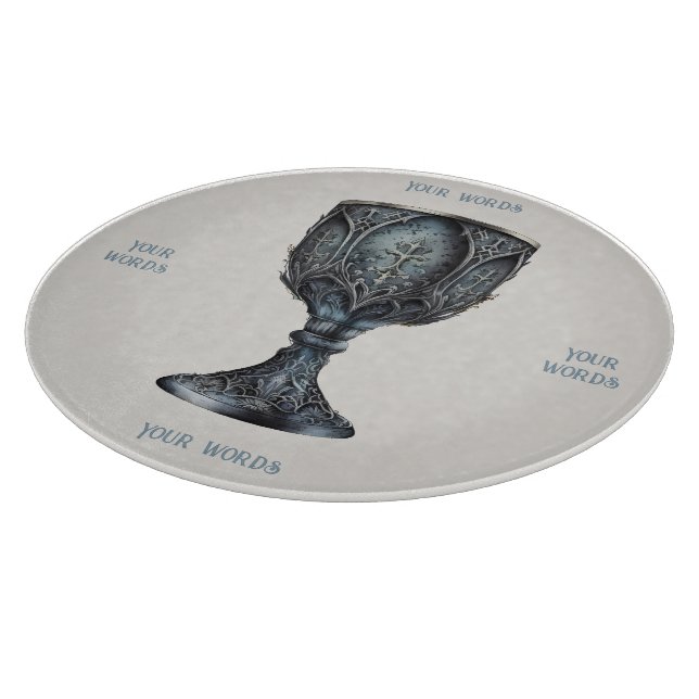 Entwerfen Sie Ihre eigene mittelalterliche Skihütt Schneidebrett (Ecke)