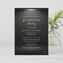 Entwerfen Sie Ihre eigene moderne Abschluss-Einlad