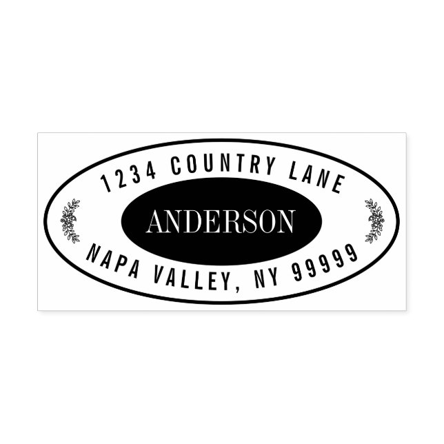 Entwerfen Sie Ihre eigene moderne Rücksendeadresse Permastempel (Design)