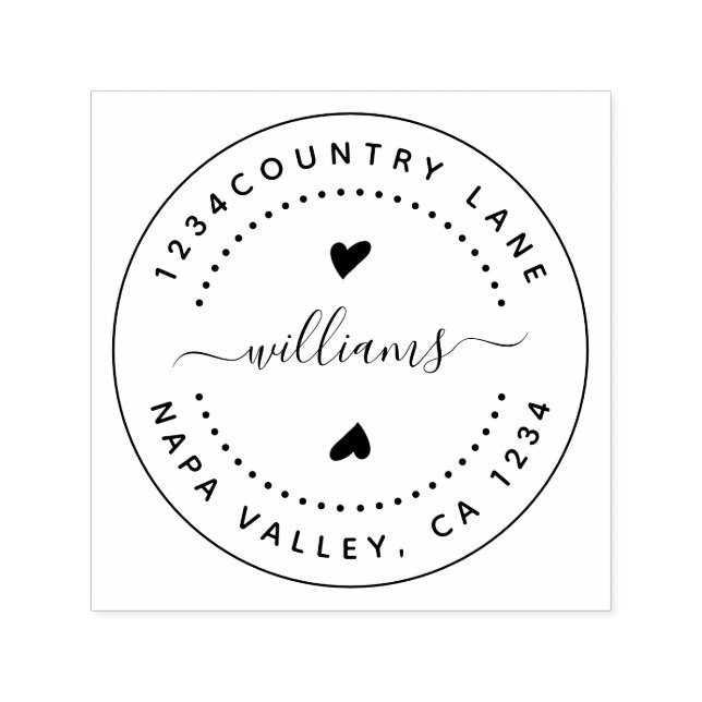 Entwerfen Sie Ihre eigene moderne Runde Rückfahrt  Permastempel (Design)