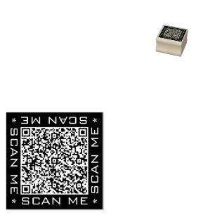 Entwerfen Sie Ihre eigene QR-Code-Briefmarke-Vorla Gummistempel