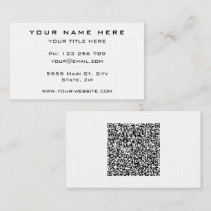 Entwerfen Sie Ihre eigene QR-Code-Business-Card-Vo Visitenkarte