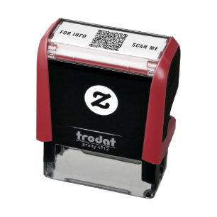 Entwerfen Sie Ihre eigene QR-Code-Scan-Briefmarke Permastempel