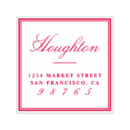 Entwerfen Sie Ihre eigene Rücksendeadresse für ben Permastempel