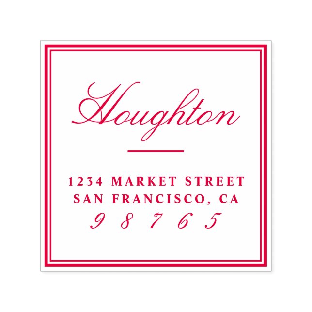 Entwerfen Sie Ihre eigene Rücksendeadresse für ben Permastempel (Design)