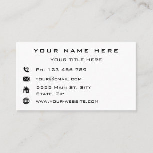 Entwerfen Sie Ihre eigene Schriftart-Visitenkarten Visitenkarte