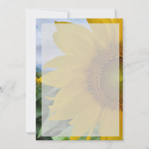 Entwerfen Sie Ihre eigene Sonnenblumeneinladung Einladung
