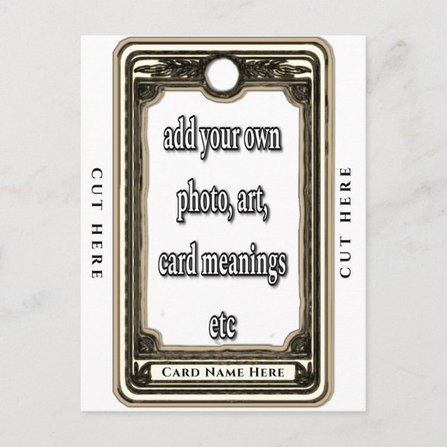 Entwerfen Sie Ihre eigene Tarot Postkarte (Vorderseite)