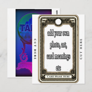 Entwerfen Sie Ihre eigene Tarotkarte Postkarte