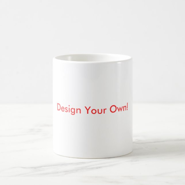 Entwerfen Sie Ihre eigene Tasse! Tasse (Mittel)