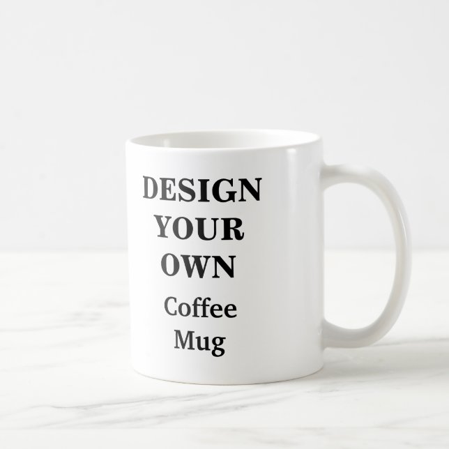 Entwerfen Sie Ihre eigene Tasse - weiß (Rechts)